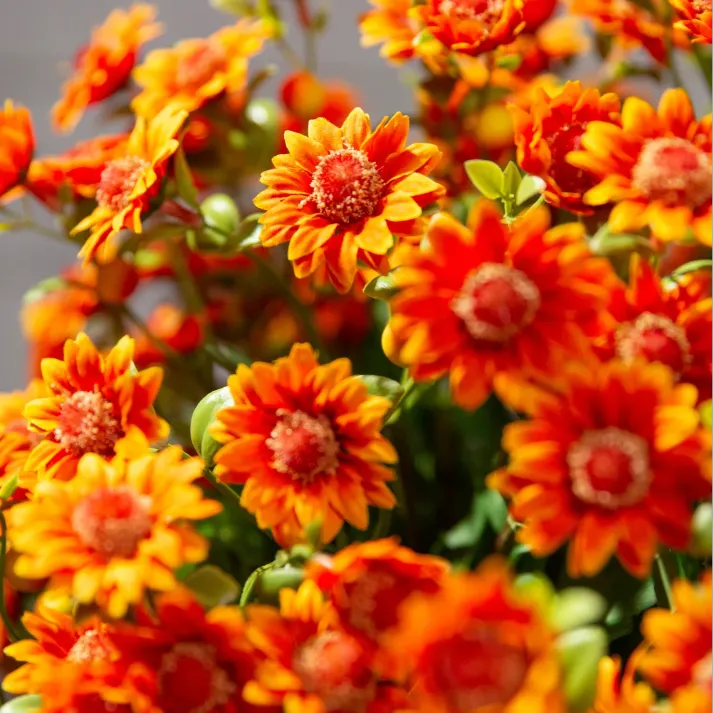 💥Last Day Each - Artificial Outdoor Sunset Mums Flowers -  Waterproof, Windproof（副本）